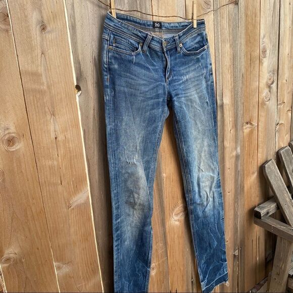 DOLCE GABBANA D&G CUTE Low Rise Jeans Y2K size 27 - Picture 2 of 16